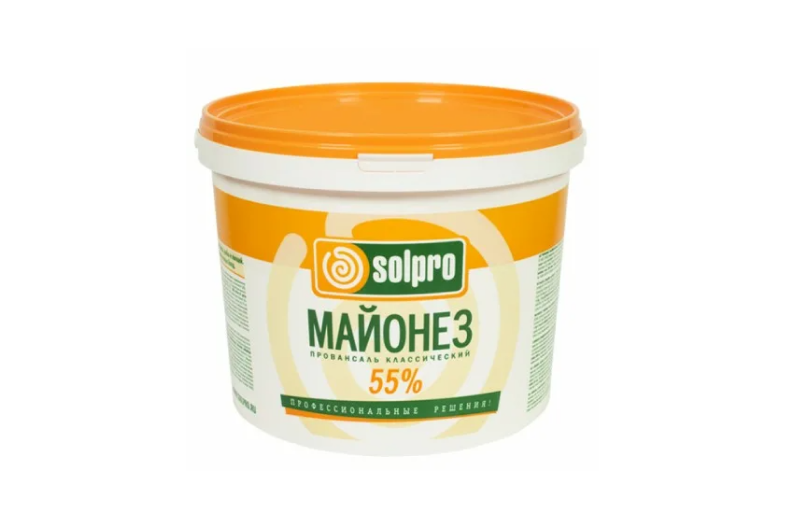 Майонез 55%  SOLPRO, 9,6 кг